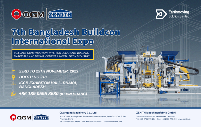 Meet QGM-ZENITH Block Machine on Bangladesh 2023 Buildco